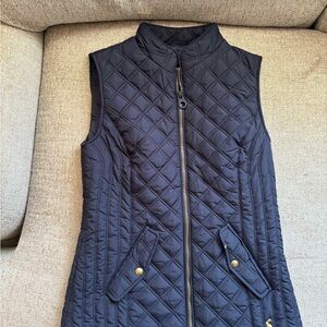 Joules Quilted Navy Vest